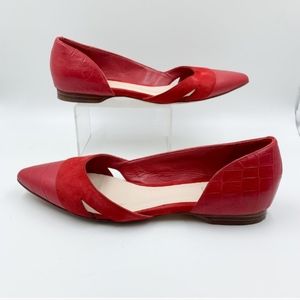 Cole Haan Grand.Os Suede Leather D'orsay Flats